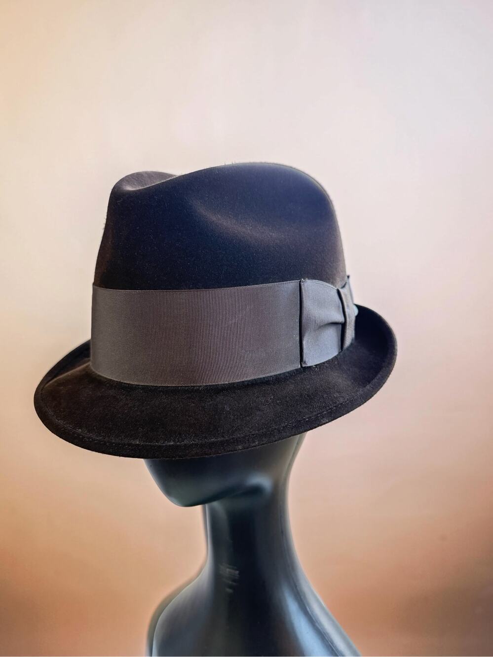 Vintage Disney New York Station Wagon Derby Bowler Felt Hat Size 56 Brown